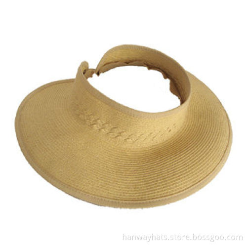 Women's Roll-away Visor, Made of Paper Straw, Comes in 2012 New Style